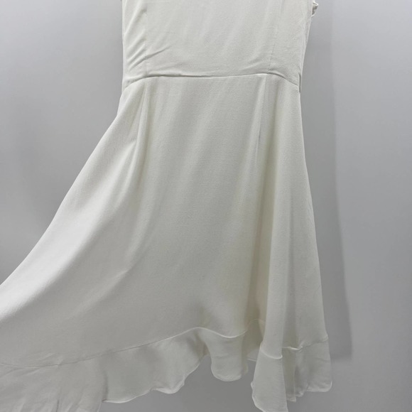 Cupcakes And Cashmere White Wrap Tunic Dress Layered Ruffle Sleeveless Small - Picture 11 of 12